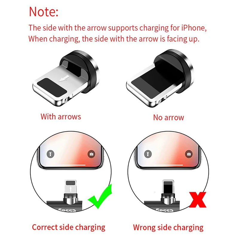 Essager 540 회전 마그네틱 케이블 급속충전 자석 충전기 마이크로 USB type C 케이블 아이폰 샤오미용 휴대폰 전선 코드