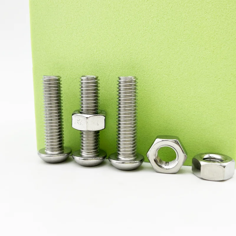 304 스테인리스 스틸 육각 버튼 소켓 헤드 캡 나사, 육각 나사 기계 메트릭 너트 볼트 구색 키트 세트, M2 ~ M6, 120 개-434 개