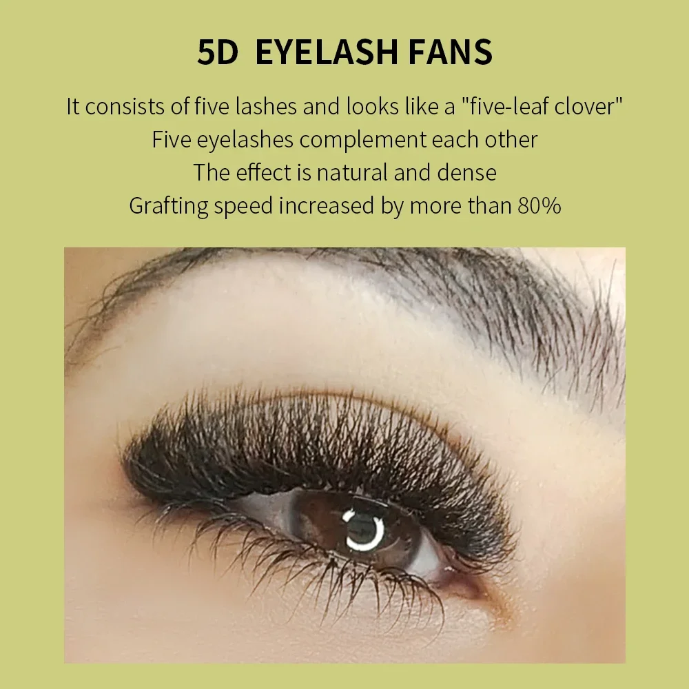 GLAMLASH 3D 4D 5D W 모양 속눈썹, 쉬운 팬 속눈썹 연장, 도매, YY 사전 제작 볼륨, 12 줄, W 스타일, 내추럴 소프트