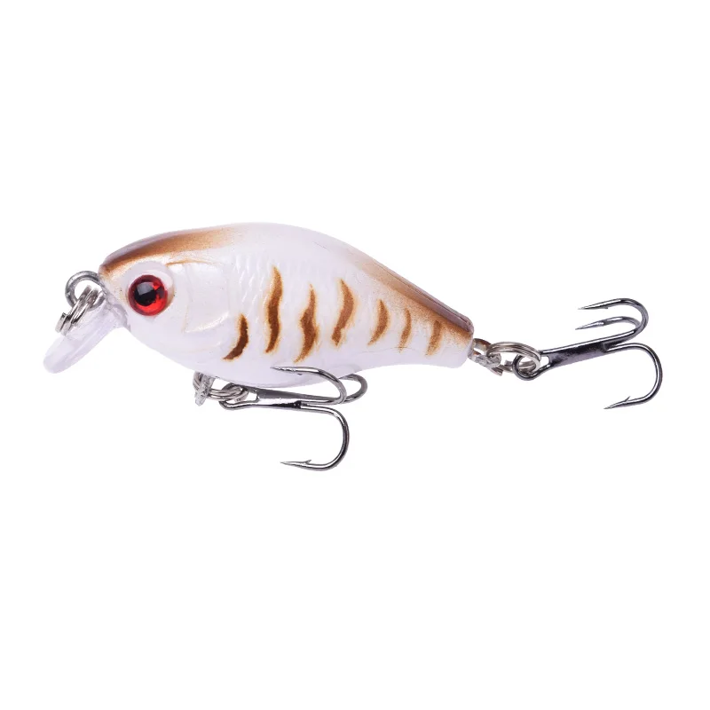 1Pcs Crankbait 미노 낚시 미끼 45mm 4g Wobblers 인공 하드 미끼 부동 농어 미끼 플라스틱 물고기 낚시 태클