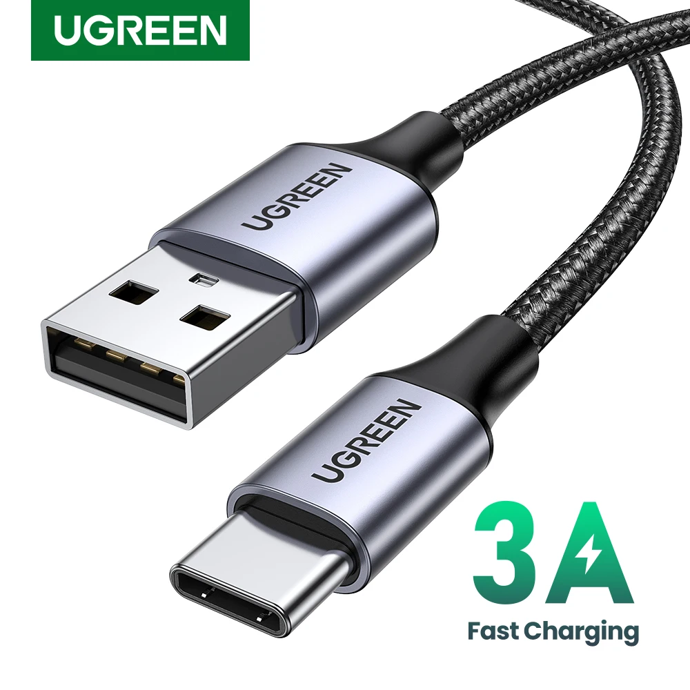 UGREEN USB C 타입 고속 충전 케이블, 아이폰 15, 샤오미 리얼미, 삼성 S23 용, USB C 데이터 코드, USB A to USB C 충전기 케이블, 3A title=UGREEN USB C 타입 고속 충전 케이블, 아이폰 15, 샤오미 리얼미, 삼성 S23 용, USB C 데이터 코드, USB A to USB C 충전기 케이블, 3A 