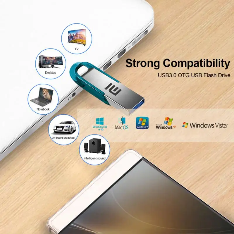 샤오미 USB 3.0 플래시 드라이브, 펜 드라이브, OTG 플래시 USB 디스크, 2TB, 1TB, 512GB, 256GB SSD, 128GB, USB3.0 메모리 스틱, 최고의 선물