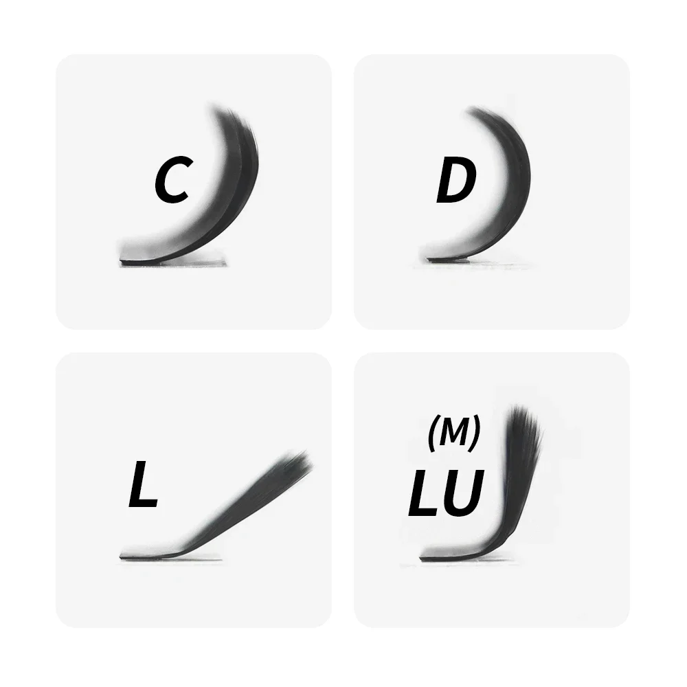 GLAMLASH L LU M W 모양 속눈썹 연장, 3D 프리메이드 볼륨 팬 속눈썹, W 스타일, YY 인조 밍크 볼륨 속눈썹, 자연 속눈썹