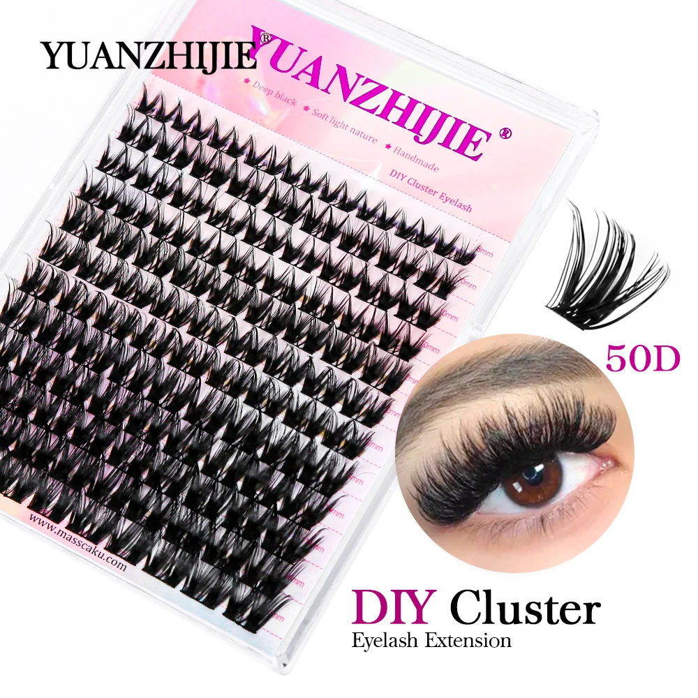 YUANZHIJIE 100% 수제 DIY 속눈썹 익스텐션, 8-16mm 혼합 길이 속눈썹, 세그먼트 속눈썹 번들 속눈썹, 케이스 당 144 개 title=YUANZHIJIE 100% 수제 DIY 속눈썹 익스텐션, 8-16mm 혼합 길이 속눈썹, 세그먼트 속눈썹 번들 속눈썹, 케이스 당 144 개 