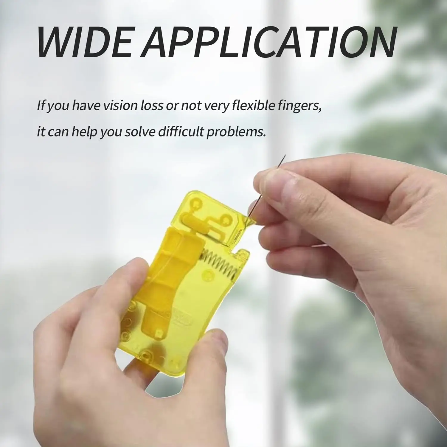 자동 쉬운 바늘 스레더 도구, 셀프 스레드 가이드, 플라스틱 바느질 액세서리, 손 바느질, 빠른 바늘 스레딩, 1-3 개