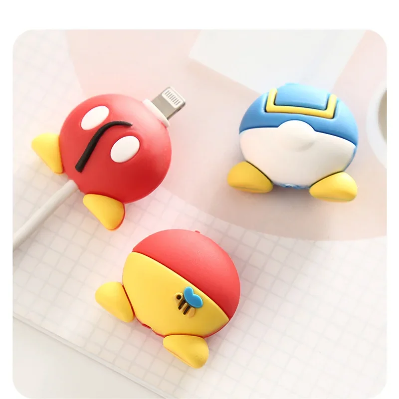 디즈니 스티치 미키 USB 데이터 라인 헤드 보호 커버, 귀여운 만화 아이폰 충전기 케이블 보호대 케이스, DIY 액세서리 선물