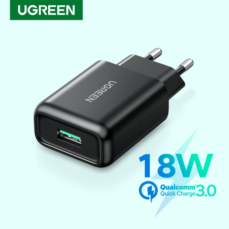 Ugreen USB 빠른 충전 3.0 QC 18W USB 충전기 QC3.0 빠른 벽 충전기 삼성 s10 화웨이 Xiaomi 아이폰에 대 한 휴대 전화 충전기 title=Ugreen USB 빠른 충전 3.0 QC 18W USB 충전기 QC3.0 빠른 벽 충전기 삼성 s10 화웨이 Xiaomi 아이폰에 대 한 휴대 전화 충전기 