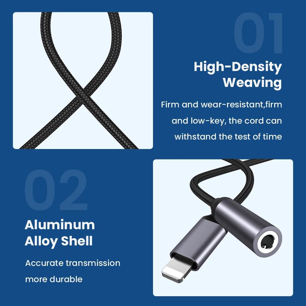 아이폰용 AUX 케이블 어댑터, 헤드폰 커넥터, 오디오 분배기, 아이폰 12, 13, 14 프로, 3, 5 mm 잭, 전화 액세서리
