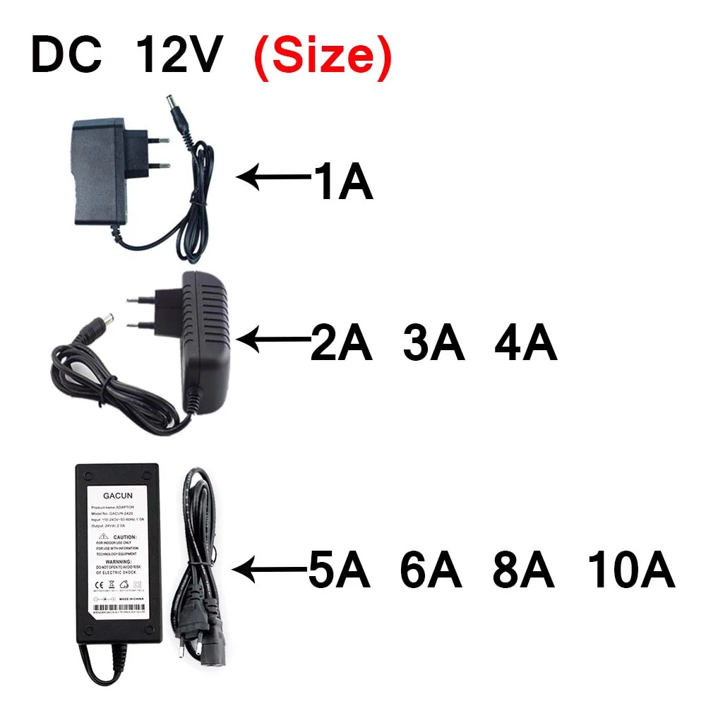 LED 전원 어댑터 조명 변압기, AC 110V-220V-DC 5V 12V 24V 전원 공급 장치, 1A 2A 3A 5A 6A 8A 10A 램프 CCTV 라우터용