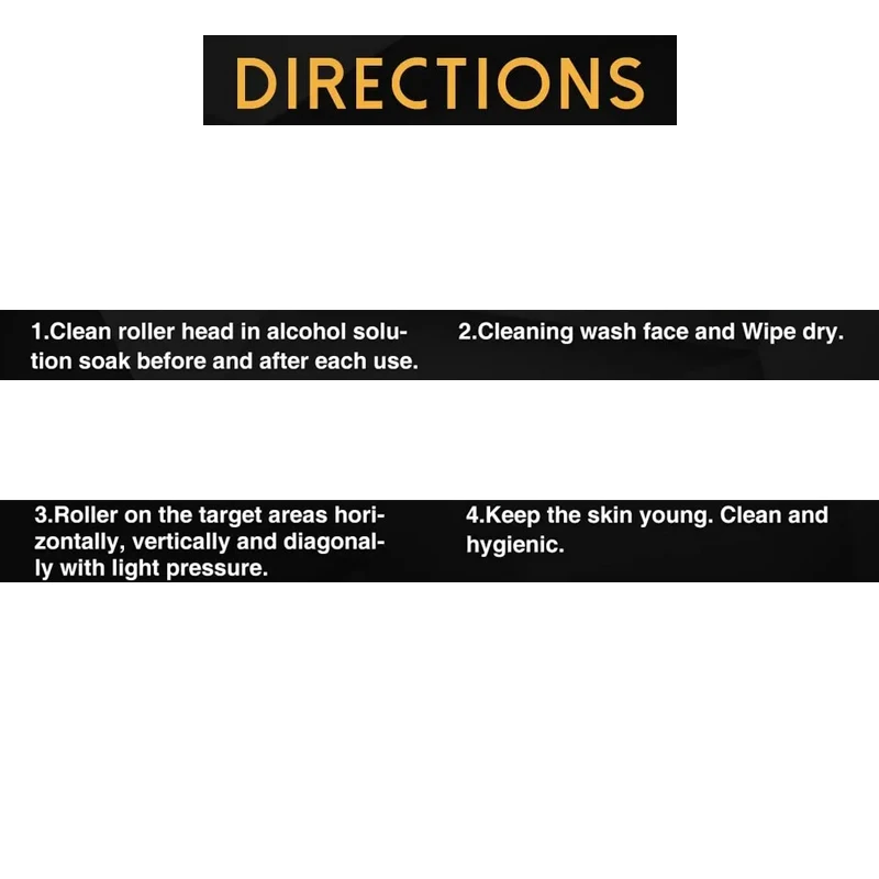 피부 수염 및 모발용 더마 롤러, 마이크로 페이스 롤 도구, 얼굴, 몸, 모발 성장용 바늘 540, 0.2mm, 0.25mm, 0.3mm