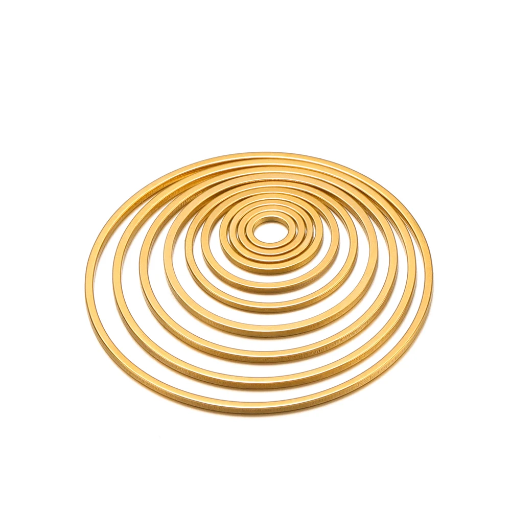 스테인레스 스틸 플랫 베젤 할로우 펜던트 서클 참 귀걸이 반지, DIY 목걸이 쥬얼리 제작 용 와이어 농구 펜던트, 20 개