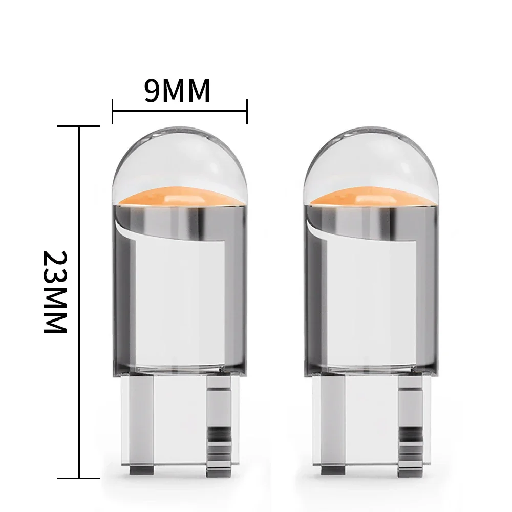 최신 W5W Led T10 자동차 조명 COB LED 유리 6000K 흰색 자동차 번호판 램프 돔 읽기 DRL 전구 스타일 12V, 10 50 개