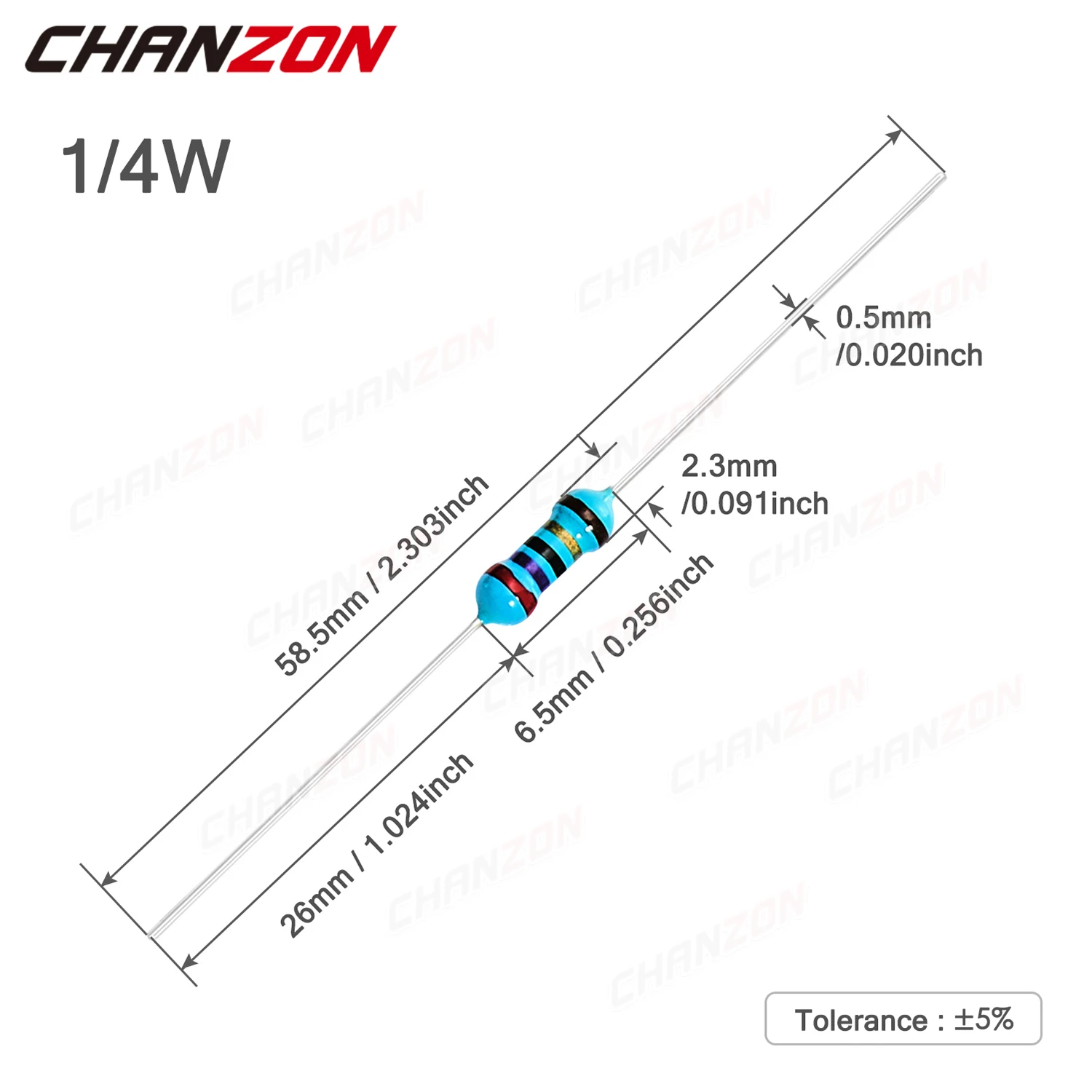 금속 필름 1% 저항기 키트, 고정밀 MF 저항 세트 분류, 값 60, 1/4 W, 1 ohm - 4.7 Mohm 1/4 와트 W, 300 개