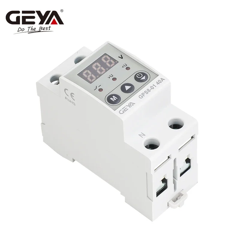 GEYA GPS8 Din Rail 과전류 보호 장치 과전압 저전압 보호 장치 63A 220VAC