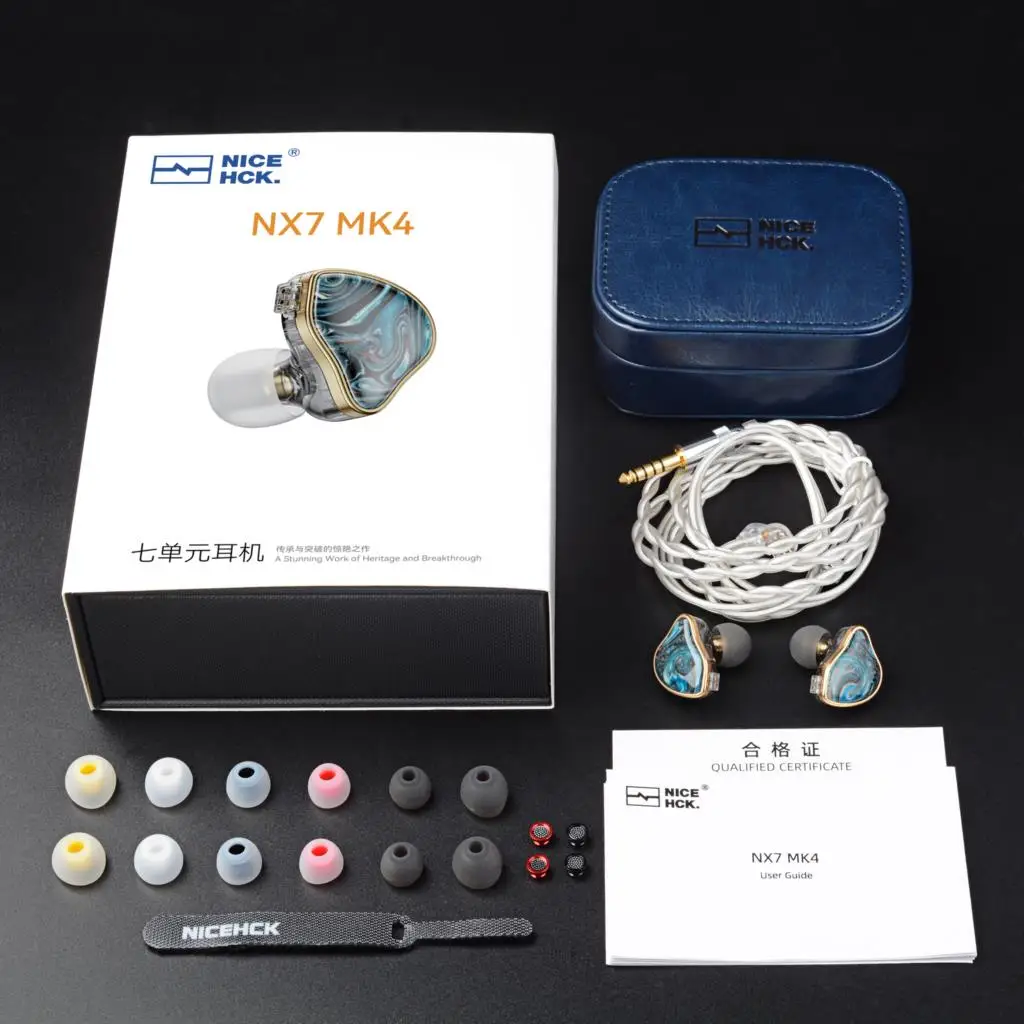 NiceHCK NX7MK4 MK4 안정화 우드 하이파이 이어버드, 하이브리드 오디오 애호가 이어폰, 7 드라이버 유닛, 교체 가능한 튜닝 필터, IEM MK3