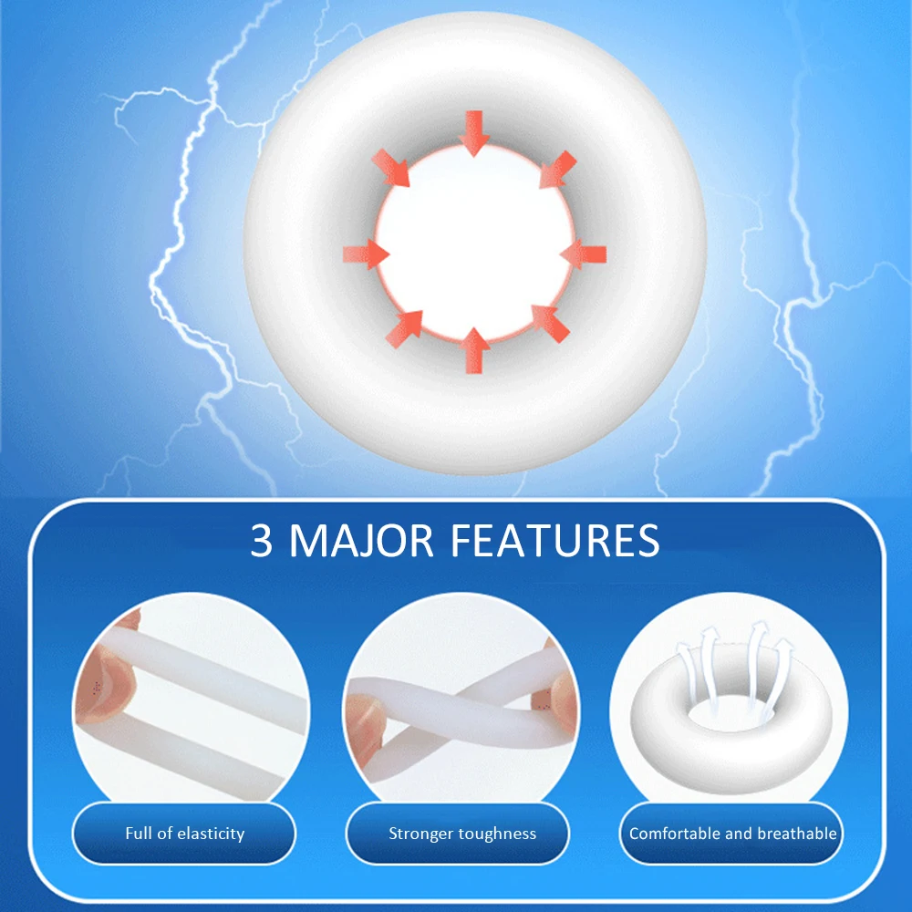 남성용 페니스 콕 링, 18 세 이상 사정 지연 성인 용품, 성인용 섹스 토이, 초보자용 다기능, 오래 지속되는 코킹 링, 3 개