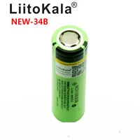 LiitoKala 충전식 리튬 배터리 손전등 배터리, NCR18650B 34B, 3.7V, 18650, 3400mAh, 신제품