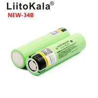 LiitoKala 충전식 리튬 배터리 손전등 배터리, NCR18650B 34B, 3.7V, 18650, 3400mAh, 신제품