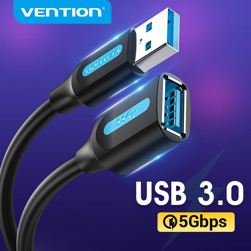 Vention USB 3.0 익스텐션 케이블, PC 스마트 TV Xbox One SSD 고속 USB 케이블 익스텐션, USB 3.0 2.0 케이블 연장기 데이터 코드 title=Vention USB 3.0 익스텐션 케이블, PC 스마트 TV Xbox One SSD 고속 USB 케이블 익스텐션, USB 3.0 2.0 케이블 연장기 데이터 코드 