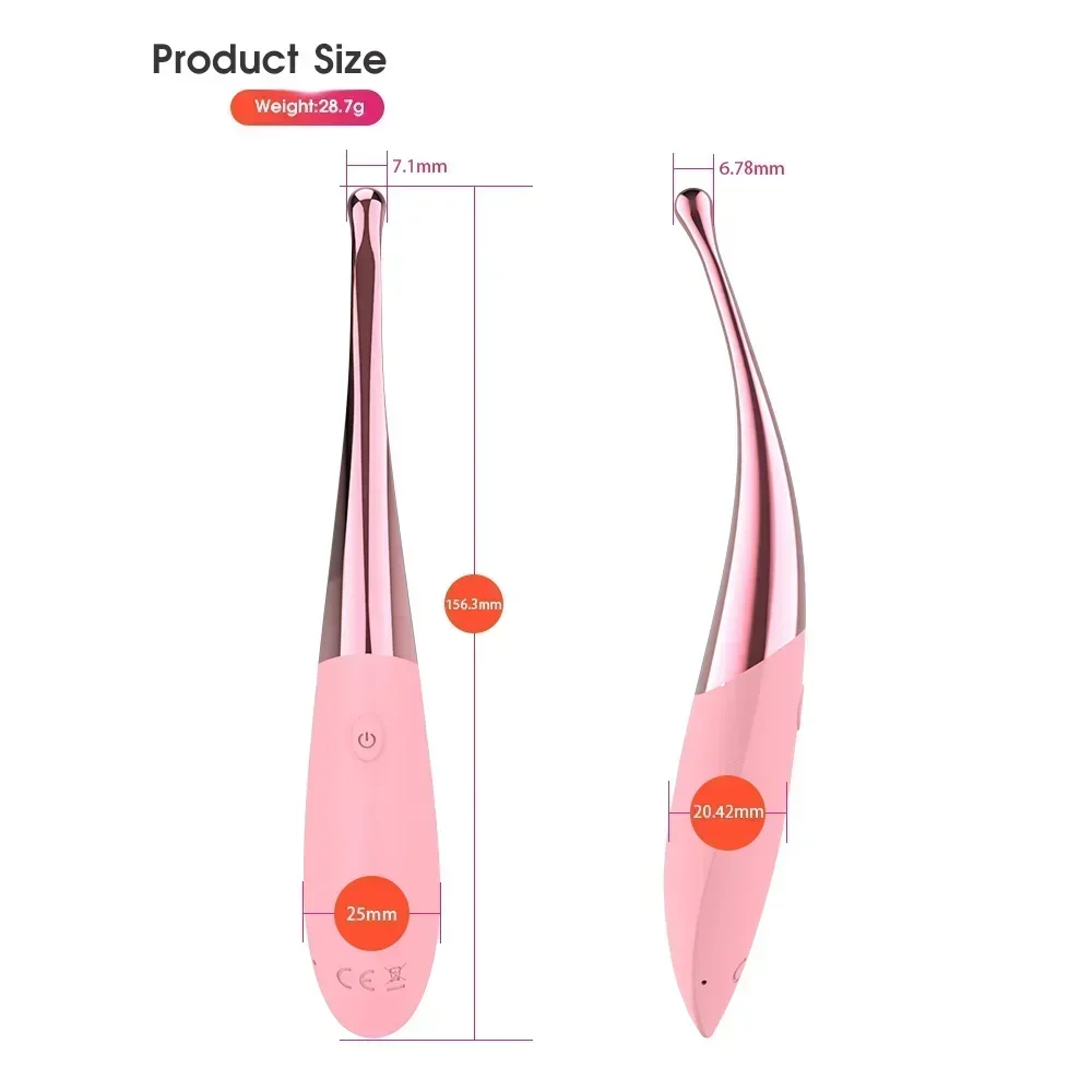 여성용 강력한 고주파 G 스팟 진동기, 클리토리스 자극기, 질 마사지기, 젖꼭지 자위기, 성인 섹스 토이