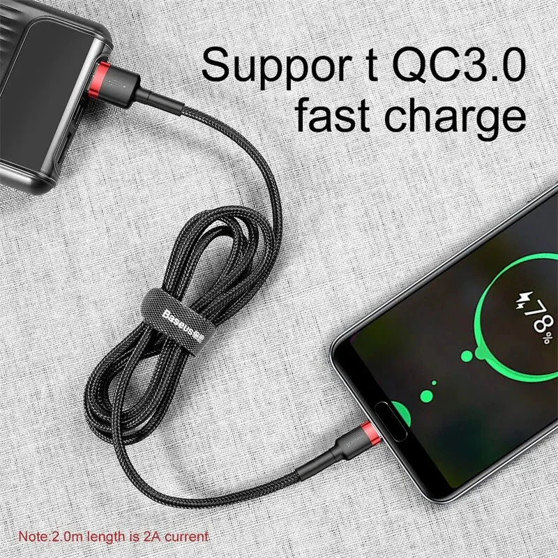 Baseus 고속 충전 USB C 케이블, 고속 충전 케이블, 화웨이 샤오미 13 USB-C 충전기 와이어, Oneplus 12 3.0USB C 타입