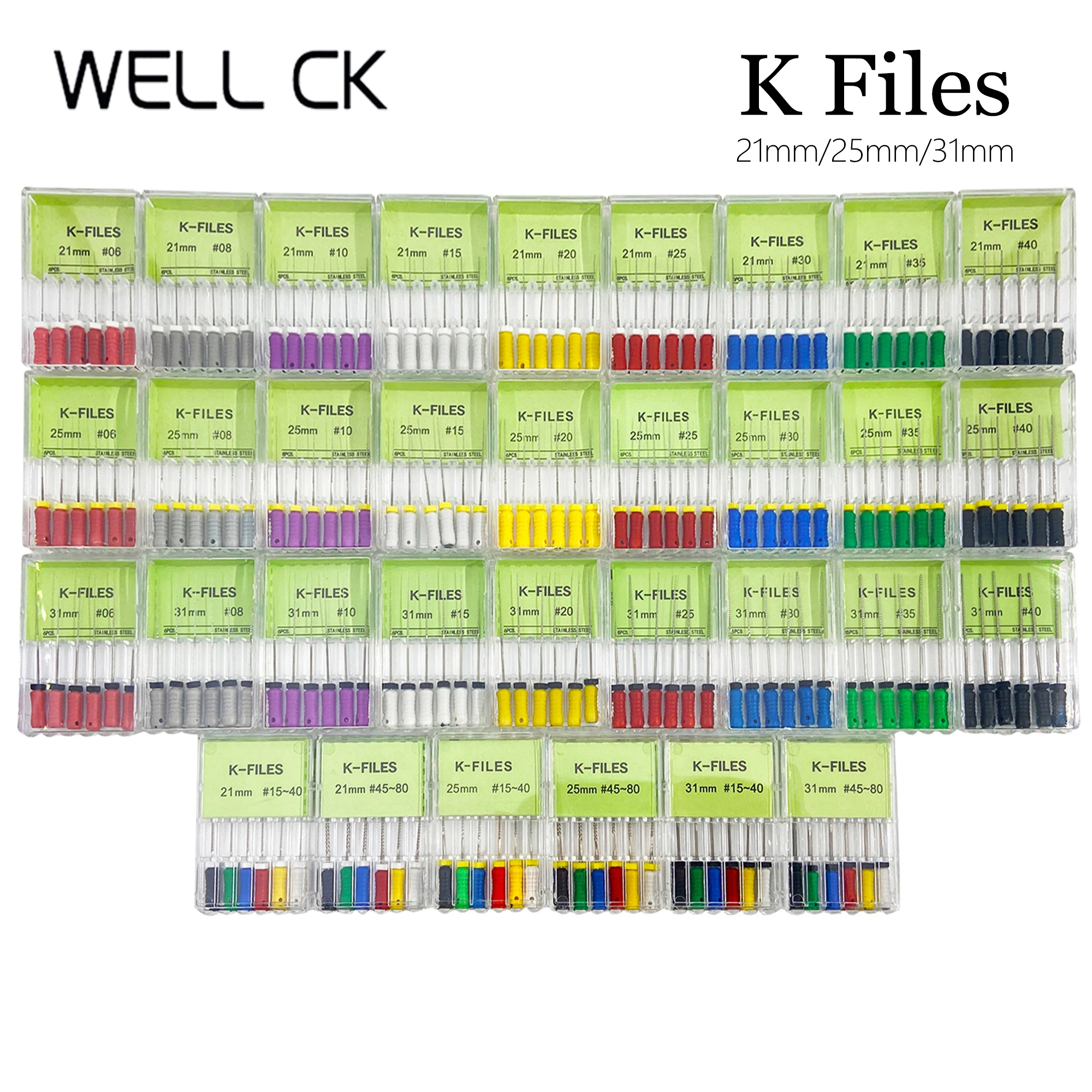 근관 엔도 K 파일 치과 도구, 스테인레스 스틸 근관 기구, 치과 치과 치과 치과, 21mm, 25mm, 31mm title=근관 엔도 K 파일 치과 도구, 스테인레스 스틸 근관 기구, 치과 치과 치과 치과, 21mm, 25mm, 31mm 