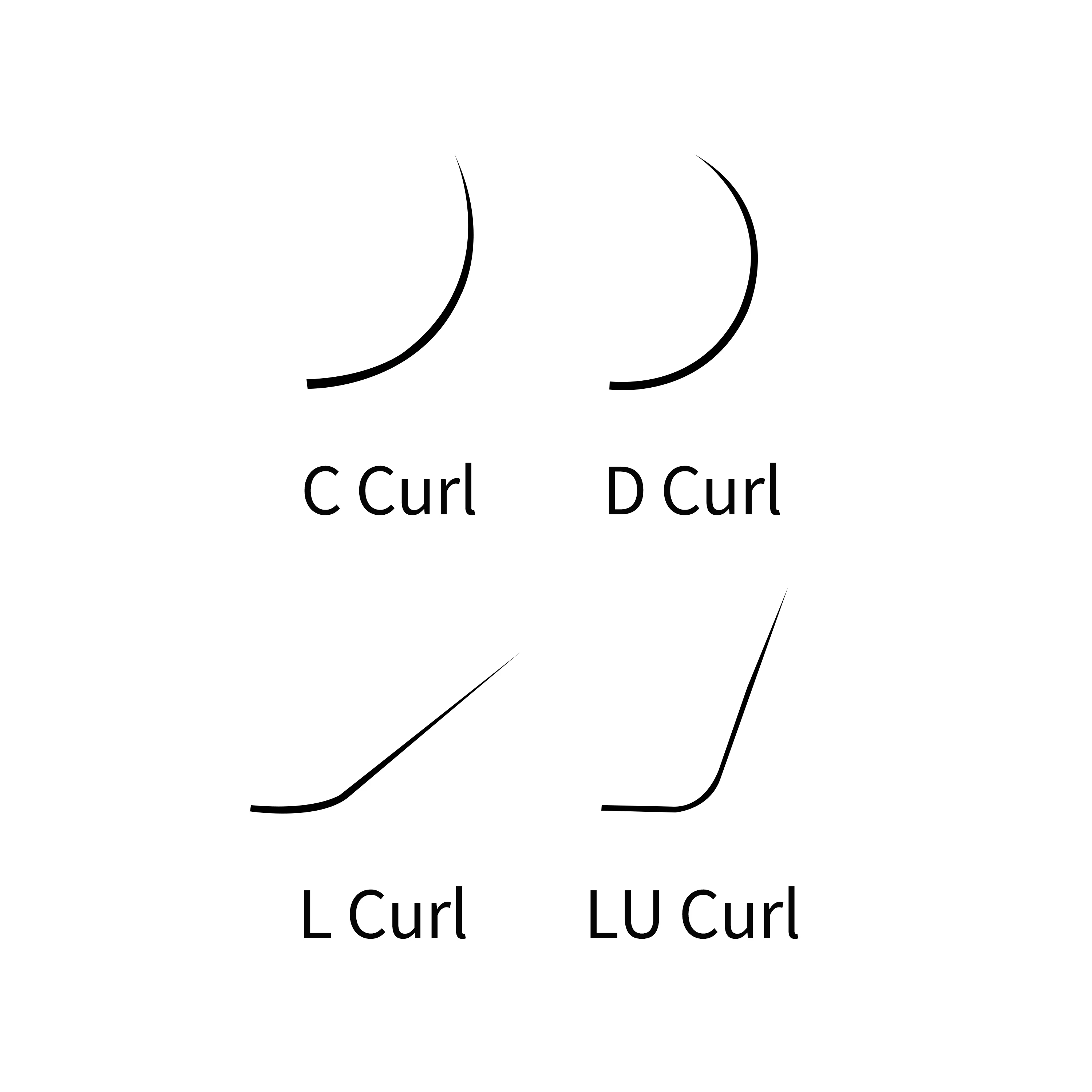 XIUSUZAKI L/LU/M 컬 YY 3D 4D 5D W 모양 속눈썹 익스텐션, 손으로 짠 부드러운 자연 속눈썹, 미리 만든 볼륨 선풍기 속눈썹