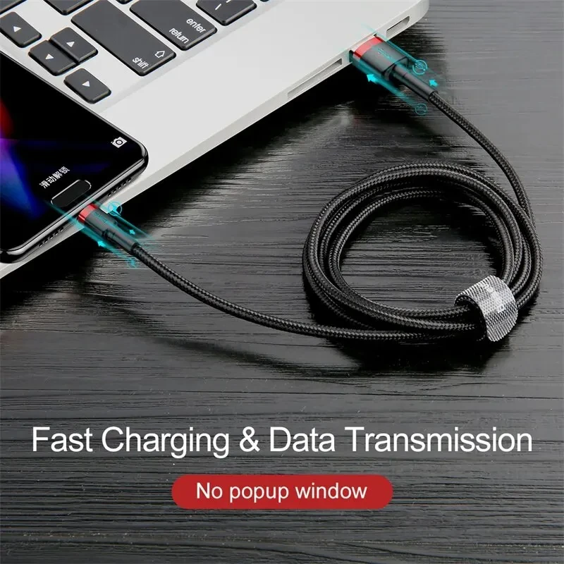 Baseus 고속 충전 USB C 케이블, 고속 충전 케이블, 화웨이 샤오미 13 USB-C 충전기 와이어, Oneplus 12 3.0USB C 타입