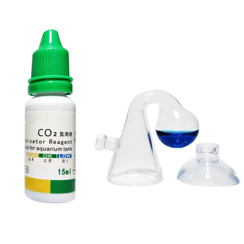 수족관 CO2 표시기 솔루션 모니터 식물 잔디 CO2 시스템 농도 어항 유리 액체 테스터 유체 드롭 검사기 title=수족관 CO2 표시기 솔루션 모니터 식물 잔디 CO2 시스템 농도 어항 유리 액체 테스터 유체 드롭 검사기 