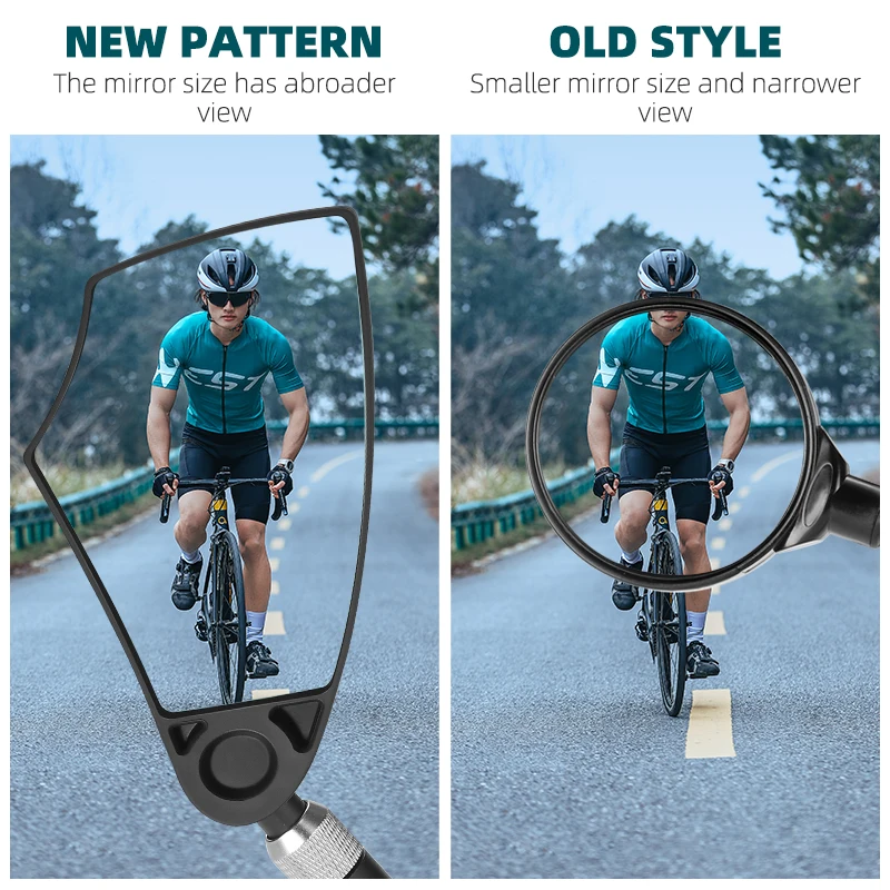 WEST BIKING 눈부심 방지 전기 스쿠터 미러, 핸들 바 후면 보기, 넓은 범위 후면 사이트, 반사 미러, 자전거 액세서리