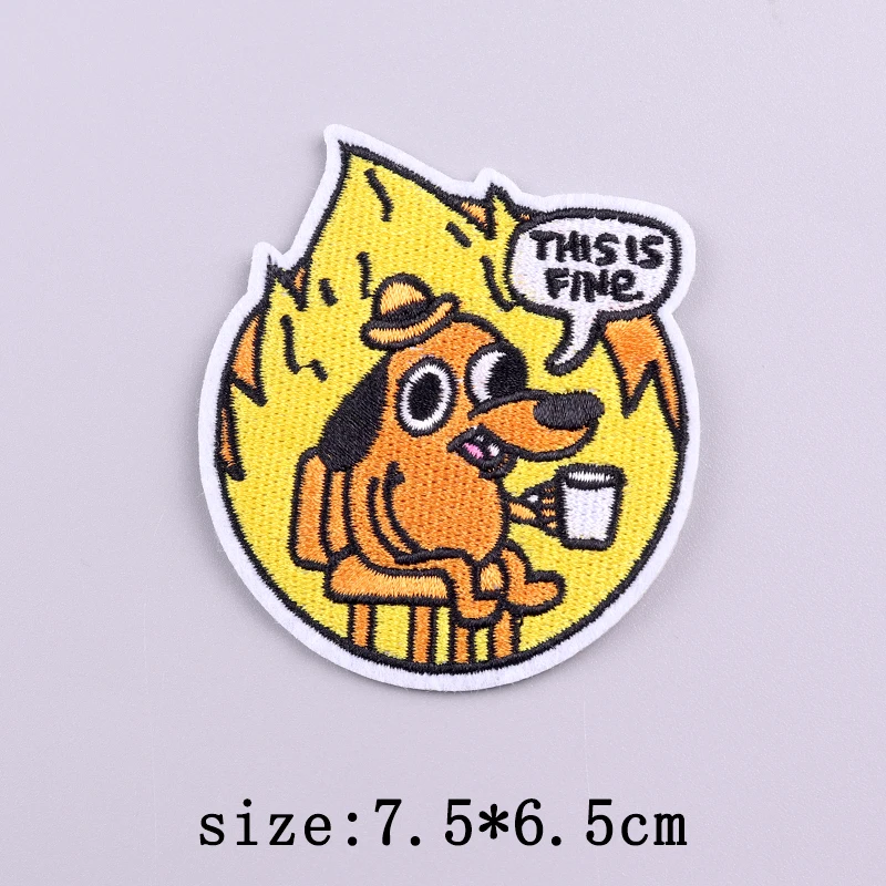 의류용 작은 노란색 오리 자수 패치, 힙합 동물 패치 다리미, 의류용 패치, 융합 패치 스티커 배지
