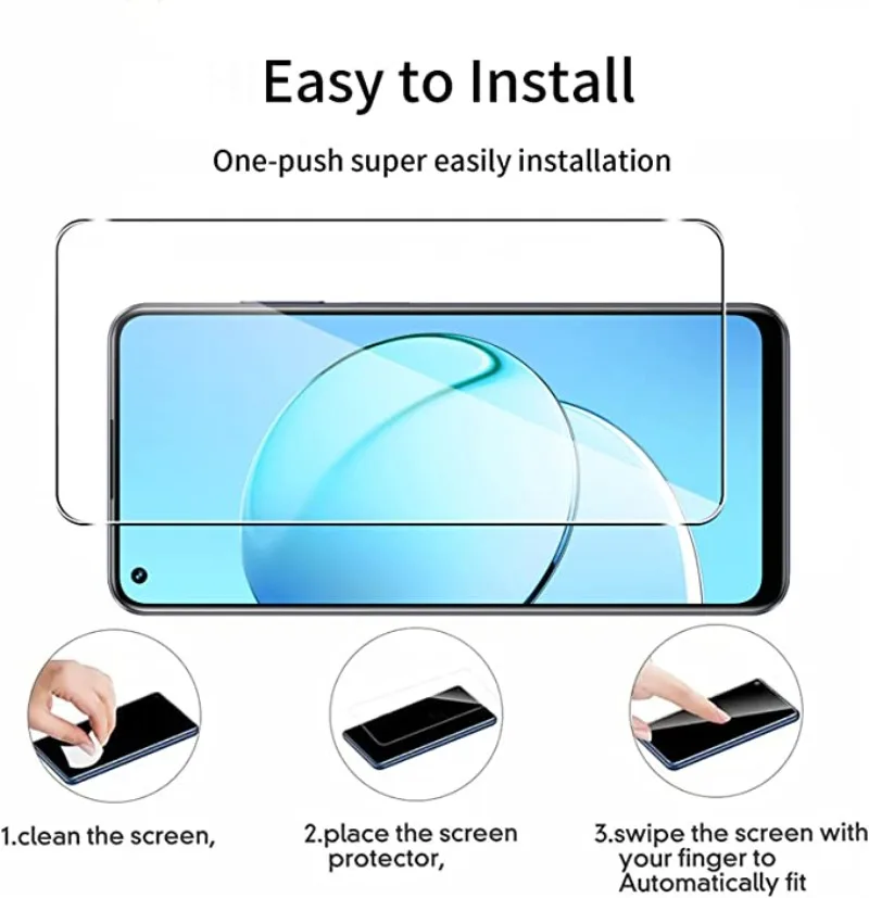 Realme 화면 보호기 보호 유리, Realme 8 9 10 Pro 8i 8S 9i 10S 10T, Realme 7 6 5 Pro 7i 6i 5i 6S 5S 용 강화 유리, 2 개