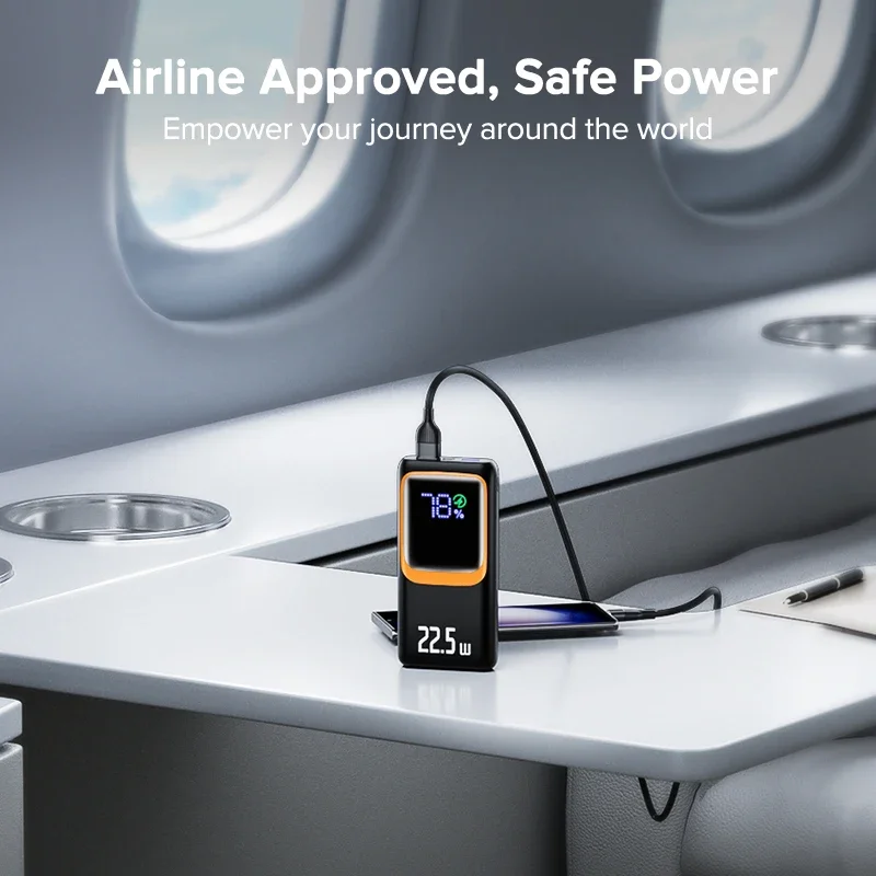 QOOVI 보조배터리 외장 대용량 배터리 용량 PD 22.5W 고속 충전 휴대용 충전기, 삼성 아이폰 샤오미, 20000mAh