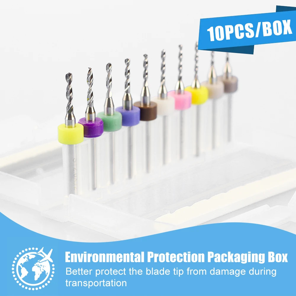 PCB 드릴 비트 마이크로 드릴 비트, PCB 인쇄 회로 기판 드릴링 도구, 1/8 인치 생크 카바이드 홀 드릴링 커터, 0.3-1.2mm