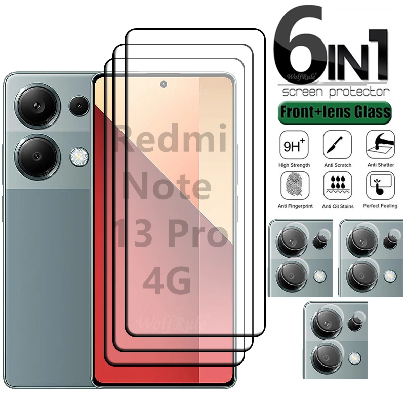 Redmi Note 13 Pro 4G 유리 용 6-in-1 Xiaomi Redmi Note 13 Pro 4G 유리 전체 9H 화면 보호기 Redmi Note 13 Pro 4G 렌즈 유리 title=Redmi Note 13 Pro 4G 유리 용 6-in-1 Xiaomi Redmi Note 13 Pro 4G 유리 전체 9H 화면 보호기 Redmi Note 13 Pro 4G 렌즈 유리 