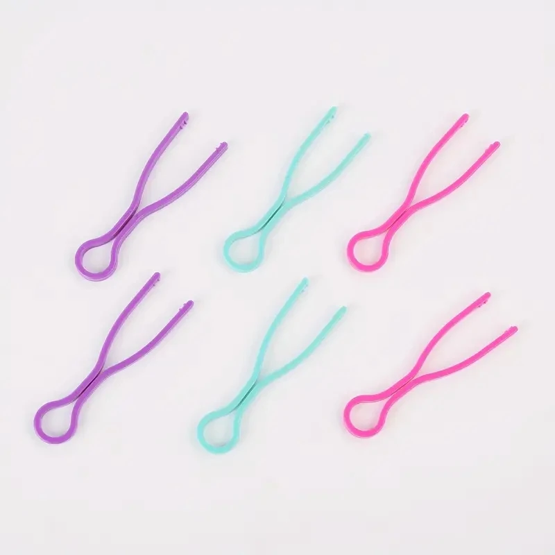 10/30/50pcs 혼합 색상 플라스틱 보빈 클립 클램프 스레드 스풀 클립 재봉 액세서리