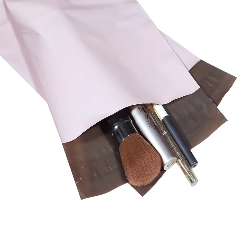 10pcs 라이트 핑크 폴리 메일러 자기 접착제 배송 메일 링 포장 봉투 우편 가방 우편 가방 택배 보관 가방