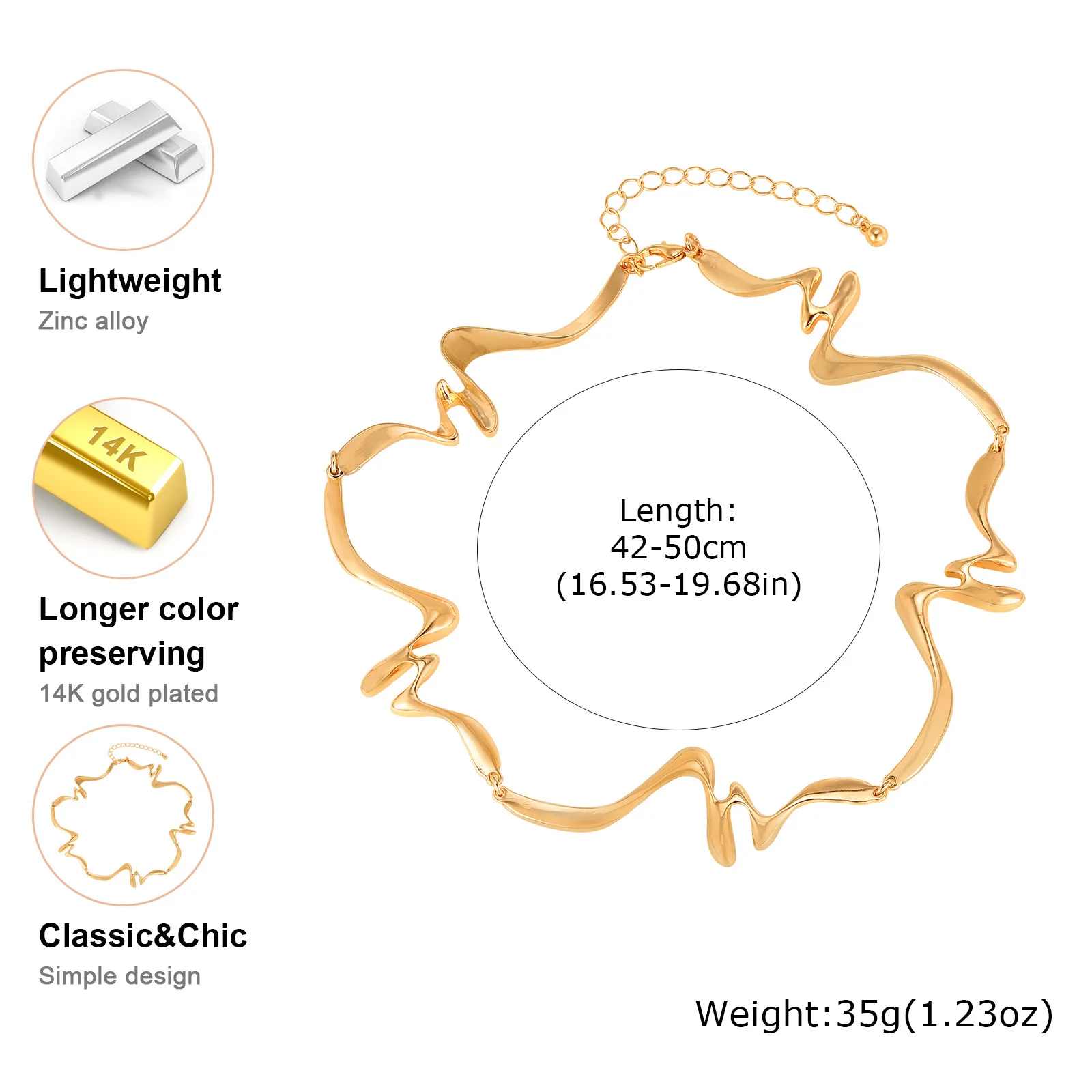 여성을위한 펑크 웨이브 오픈 커프 팔찌, 조정 가능한 불규칙한 팔 팔찌 쥬얼리 액세서리