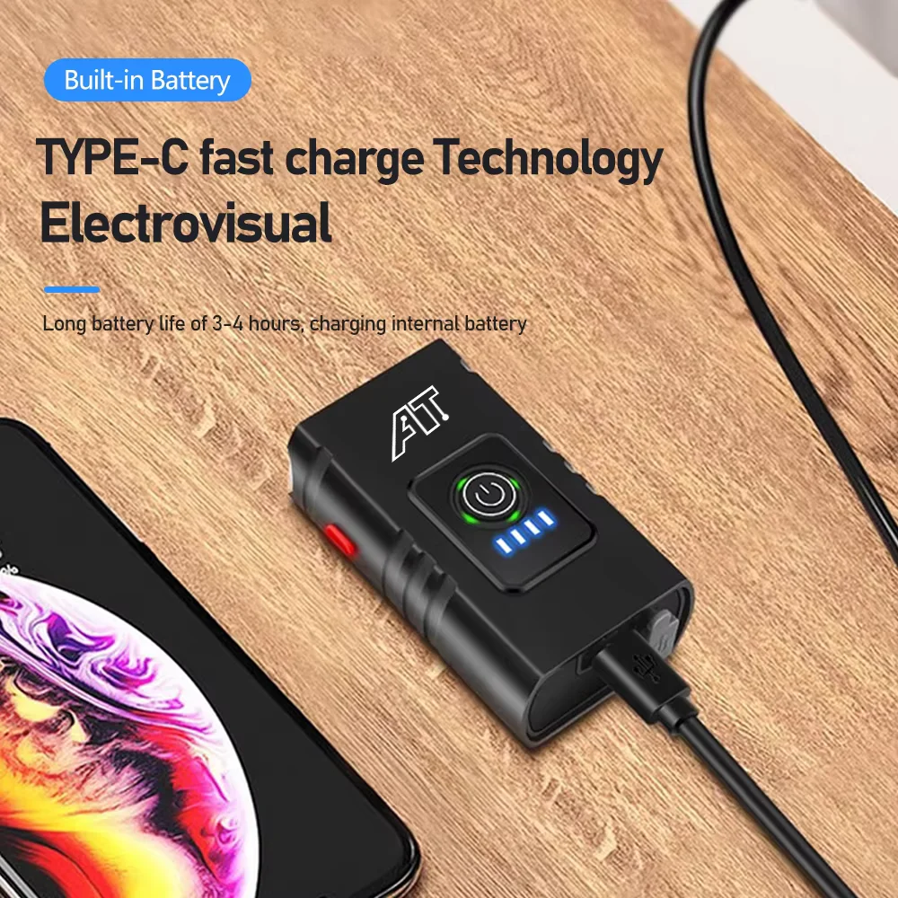 2 T6 LED 자전거 전조등 Type-C 충전식 자전거 전조등 MTB 도로 자전거 전조등 야간 사이클링 안전