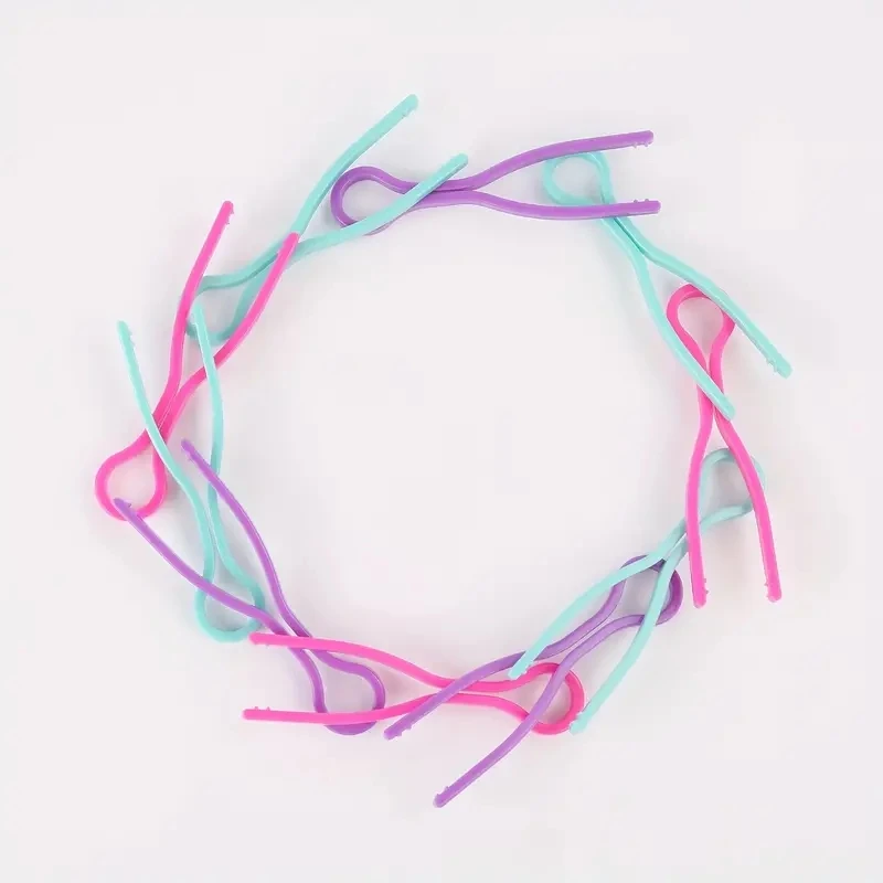 10/30/50pcs 혼합 색상 플라스틱 보빈 클립 클램프 스레드 스풀 클립 재봉 액세서리