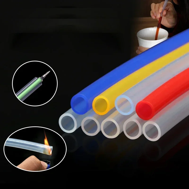 1 미터 ID 1 2 3 4 5 6 7 8 9 10 mm 실리콘 튜브 유연한 고무 호스 식품 등급 청량 음료 파이프 물 커넥터