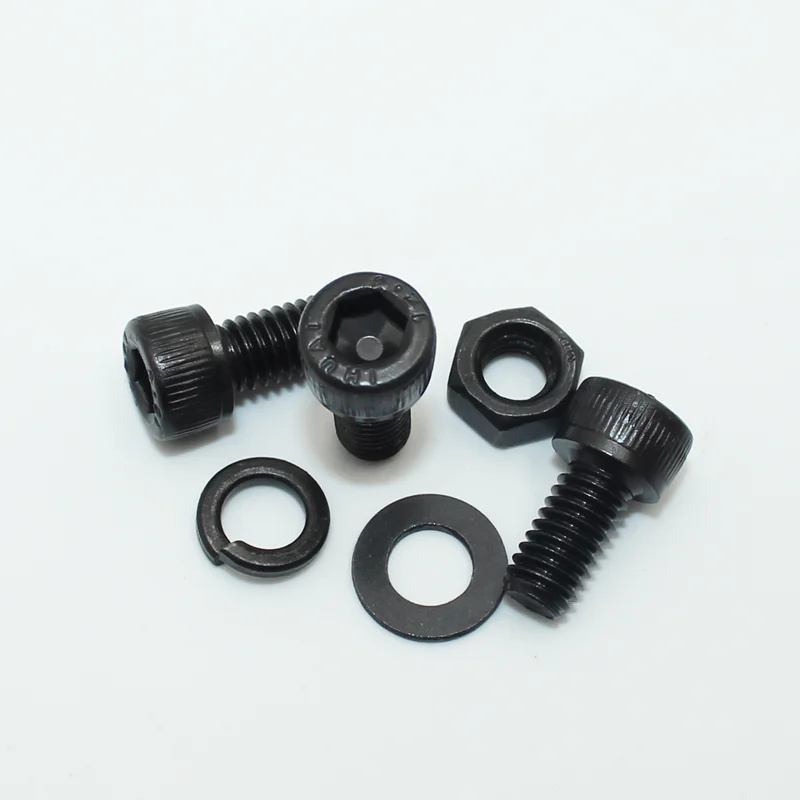 검정색 2500P 육각 소켓 머리 나사 세트 M2 M2.5 M3 M4 M5 M6 DIN912 12.9 알렌 나사 너트 강철 단추 머리 소켓 캡 볼트 너트