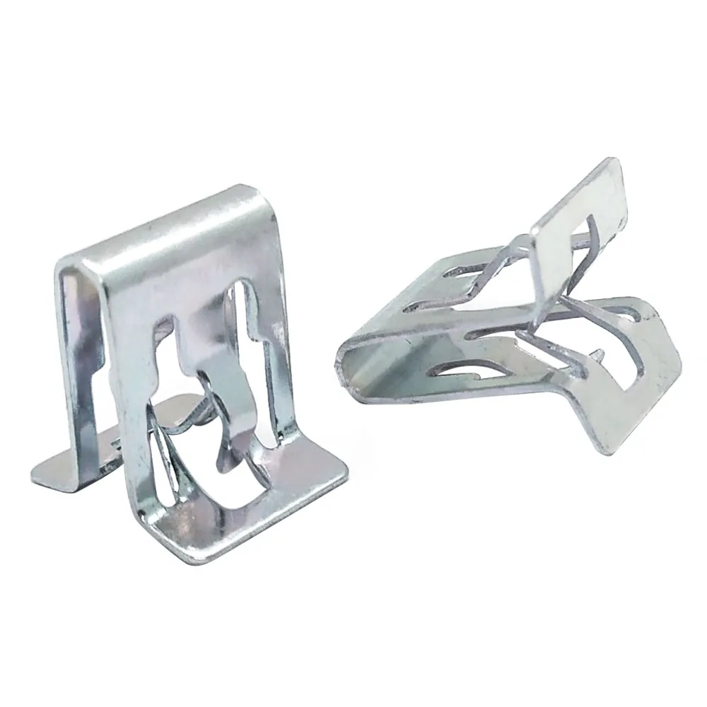 10pcs 금속 리테이너 클립 범용 자동차 대시 보드 DVD CD 패널 인테리어 트림 플레이트 고정 클립 버클 자동 패스너