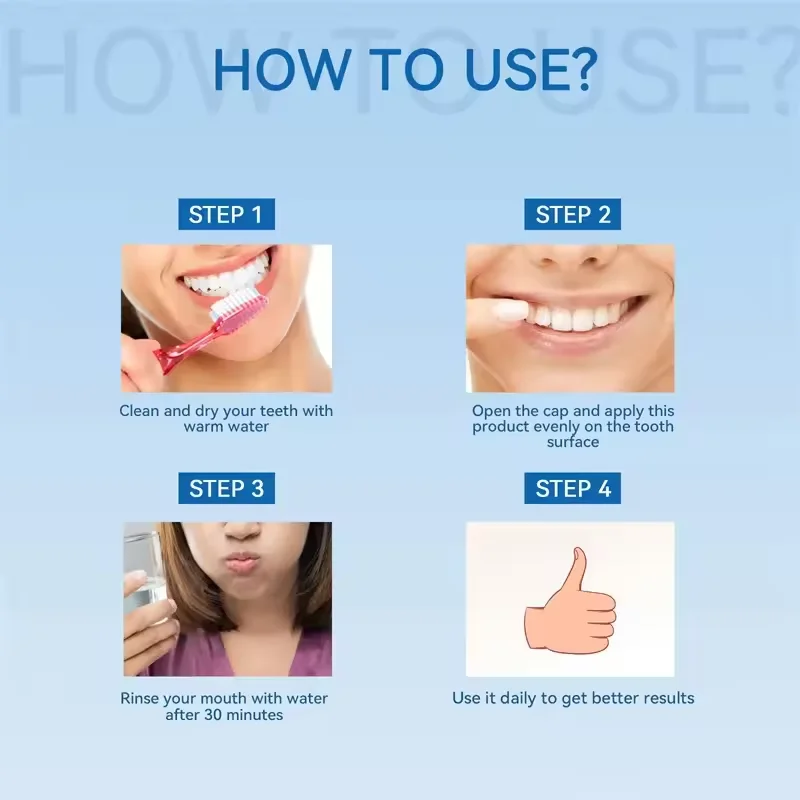 손상된 잇몸 리페어 케어 젤, 잇몸 통증 완화, 알레르기 딥 클리닝 치아 얼룩 치석 세럼, 치과 충치 치약