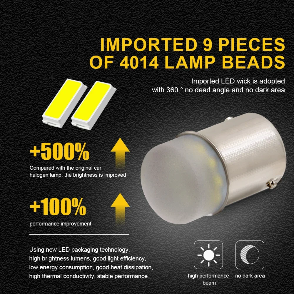 미니 LED 1156, R5W, R10W, P21W, BA15S, P21, 5W, 1157, BAU15S, PY21W, 자동차 신호 램프, 주간 주행등, 12V, 자동차 안개등, 2 개