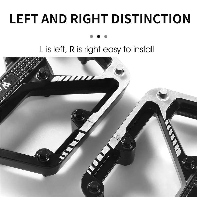 서쪽 자전거 자전거 페달 봉인 된 DU 베어링 미끄럼 방지 페달 산악 도로 자전거 사이클링 합금 MTB 페달 자전거 액세서리