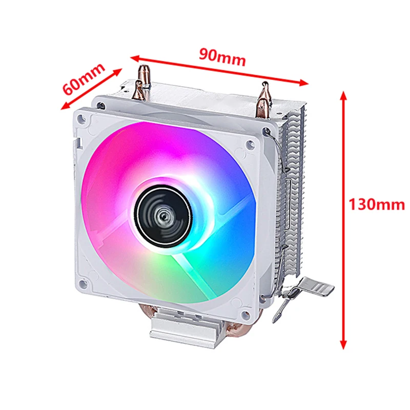 PC 공냉식 라디에이터 CPU 냉각 팬 2/4/6 히트 파이프 쿨러 LGA2011 x79 x99 E5 2066 2099 115x 1200 1700 i5 i7 AMD 설치