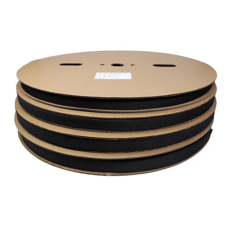 1~50m 편조 케이블 슬리브 PET 열 수축 튜브 절연 난연성 수축 와이어 랩 외장 보호 케이블 정리기