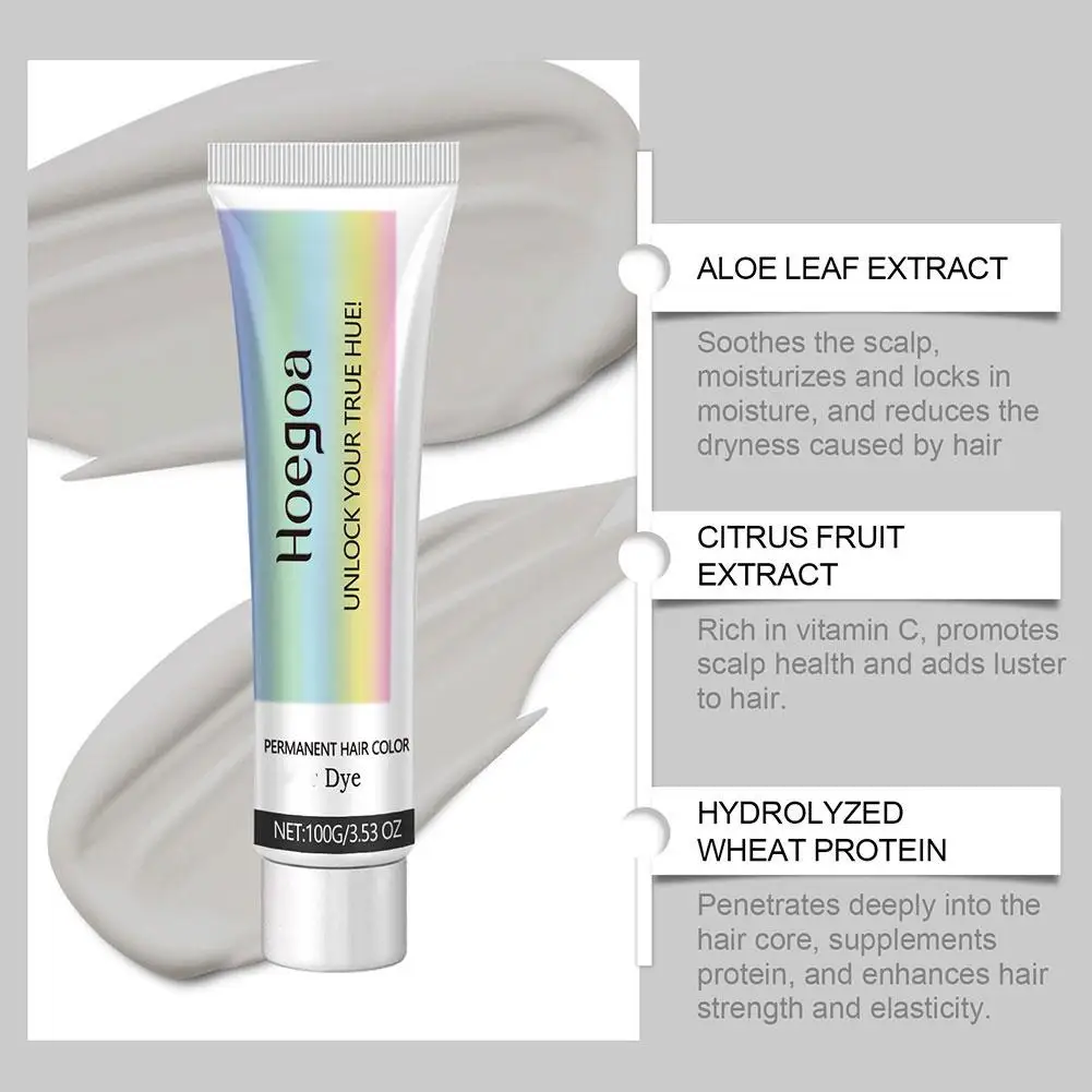 헤어 크림 잠금 장치, 영양 및 영양 헤어 케어 식물 추출물, 트렌디 헤어 컬러 및 뷰티 에이전트, 100g