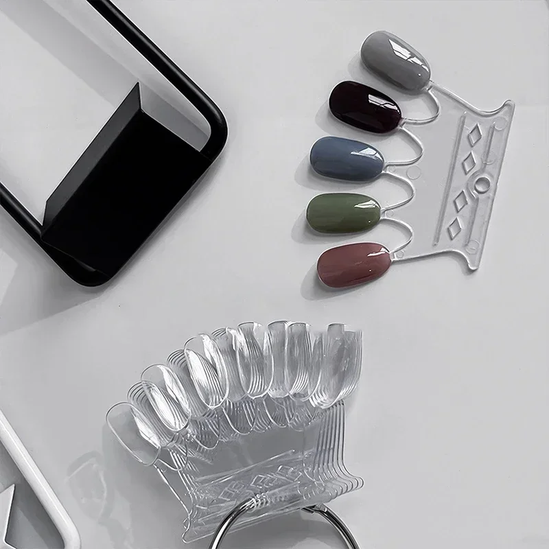 네일 견본 컬러 카드 디스플레이 차트 젤 폴란드어 템플릿 네일 아트 팁 샘플 스탠드 매니큐어 연습 아크릴 팔레트